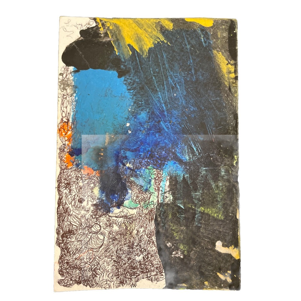 4x6 ACEO Abstract Painting Set Contemporary Neo Expressionist Minimalism Art